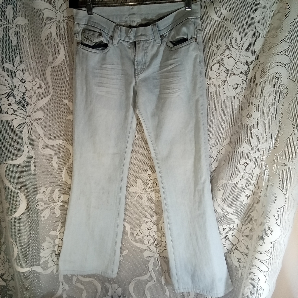 Diesel Industry Denim Division Women's Flare Leg Denim Jeans Sz 8-30×32in